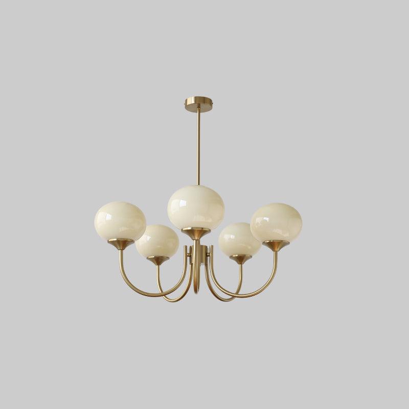 Monleve | Modern Marshmallow Chandelier With Elegant Glass, Soft Glow And Stylish Accents For Living And Dining Rooms