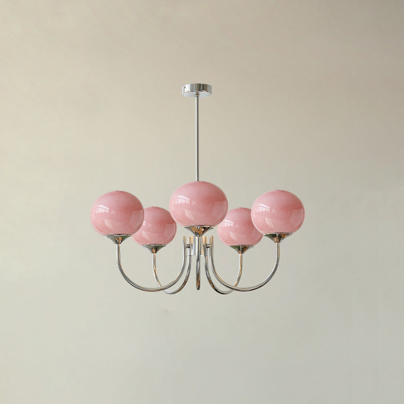 Monleve | Modern Marshmallow Chandelier With Elegant Glass, Soft Glow And Stylish Accents For Living And Dining Rooms