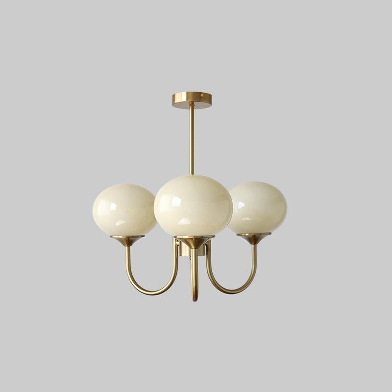 Monleve | Modern Marshmallow Chandelier With Elegant Glass, Soft Glow And Stylish Accents For Living And Dining Rooms