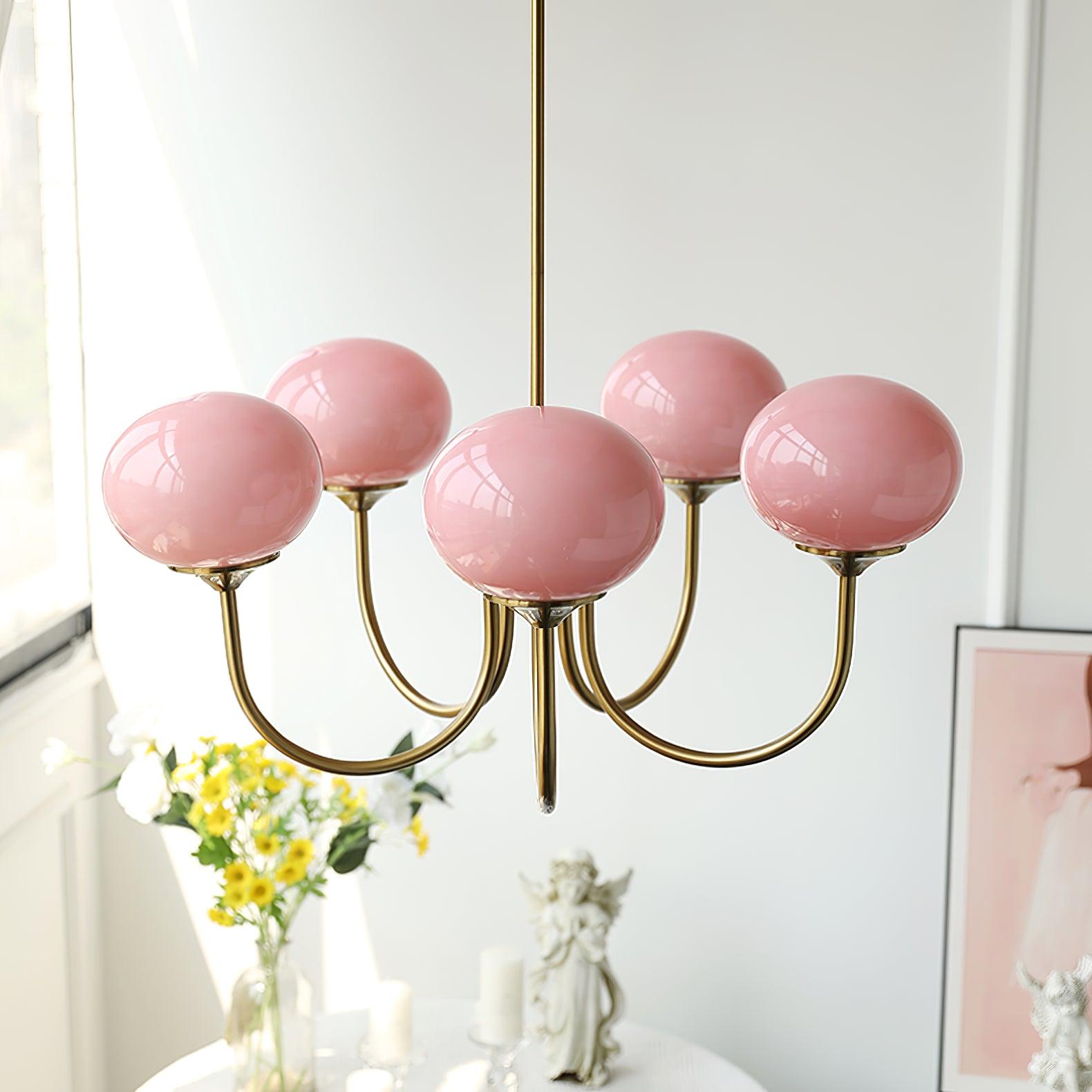 Monleve | Modern Marshmallow Chandelier With Elegant Glass, Soft Glow And Stylish Accents For Living And Dining Rooms