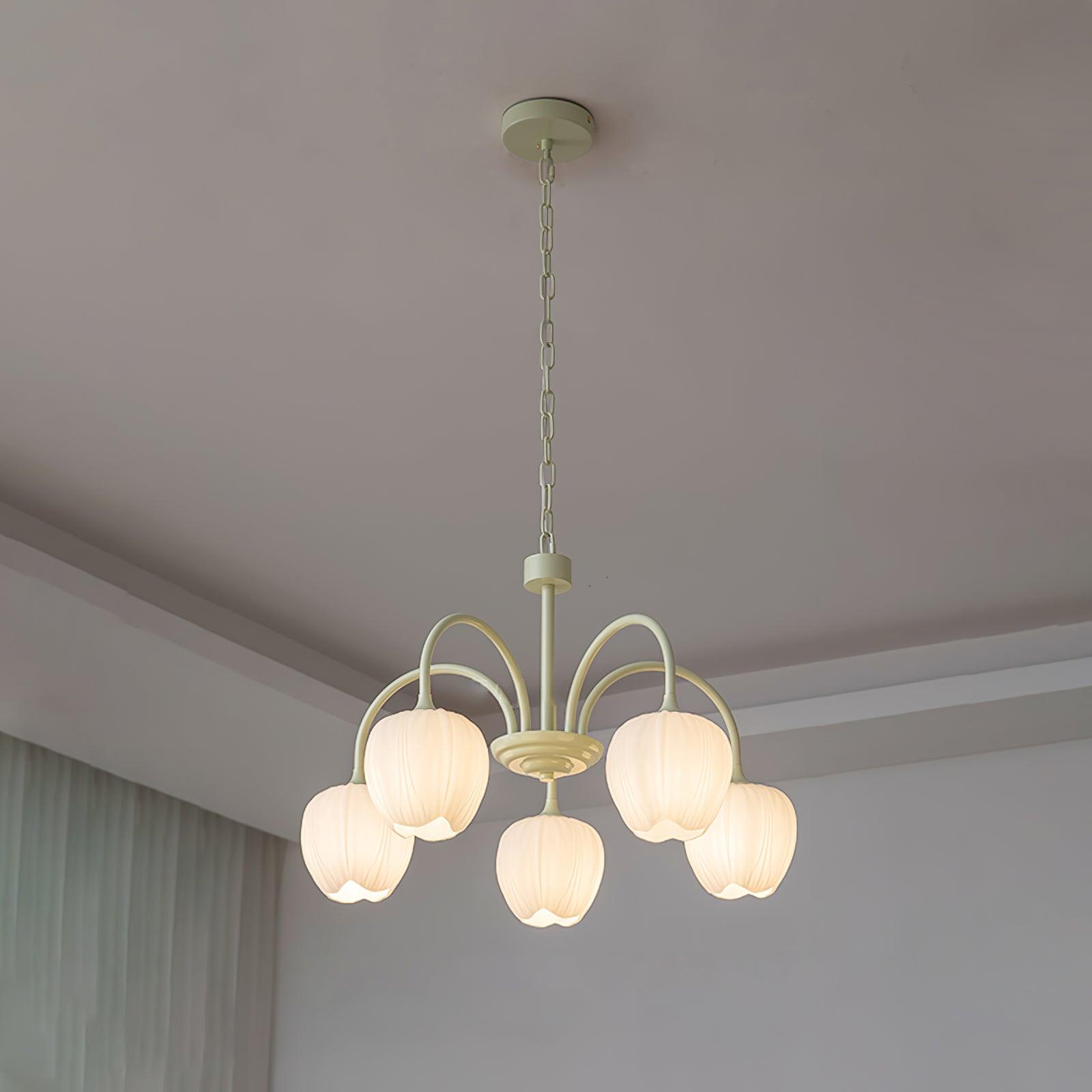 Tulip Matcha Chandelier - 5-8 Lights 0