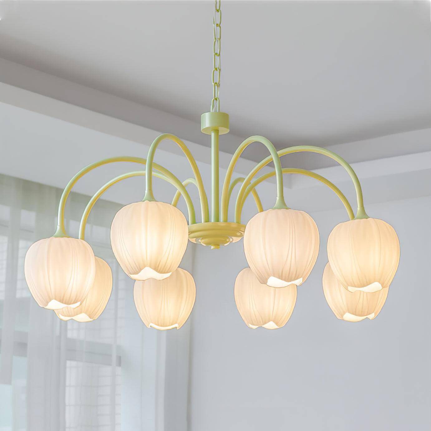 Tulip Matcha Chandelier - 5-8 Lights 1