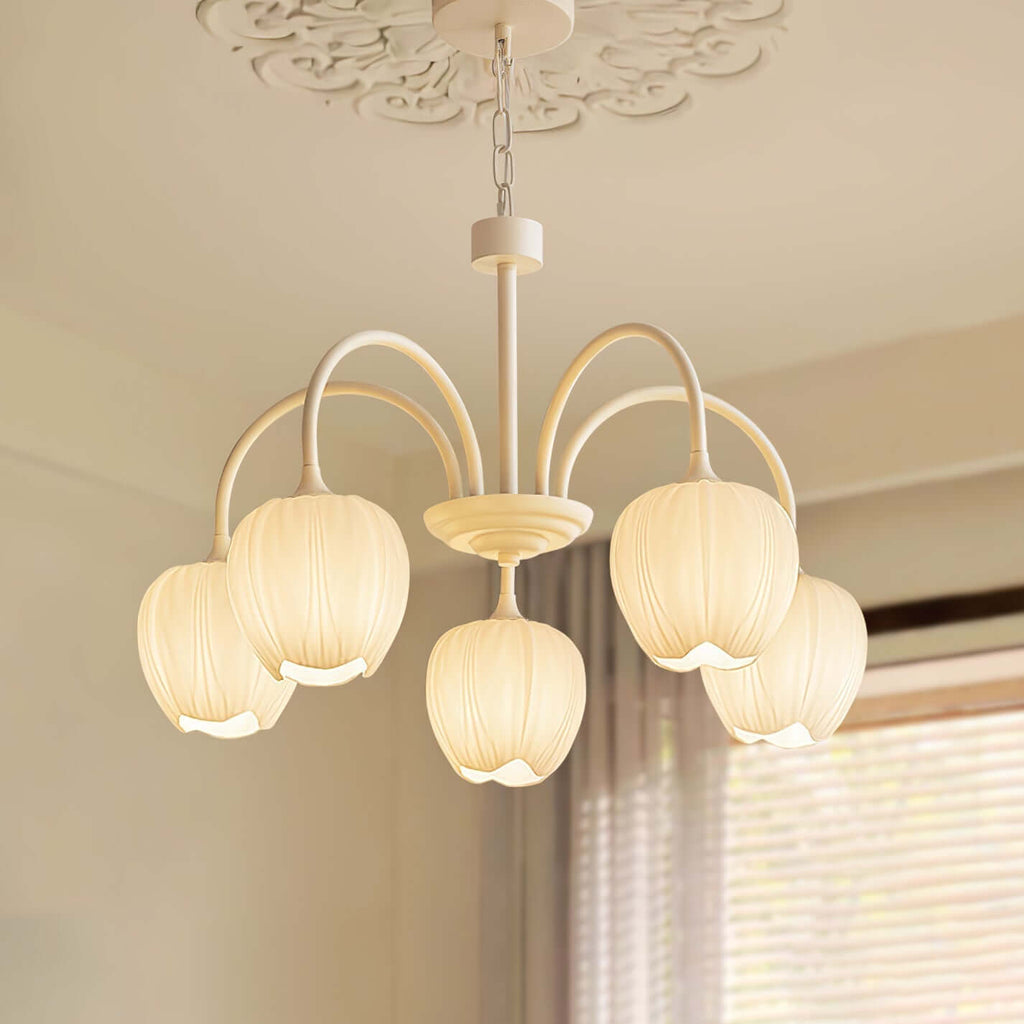 Tulip Matcha Chandelier - 5-8 Lights 2