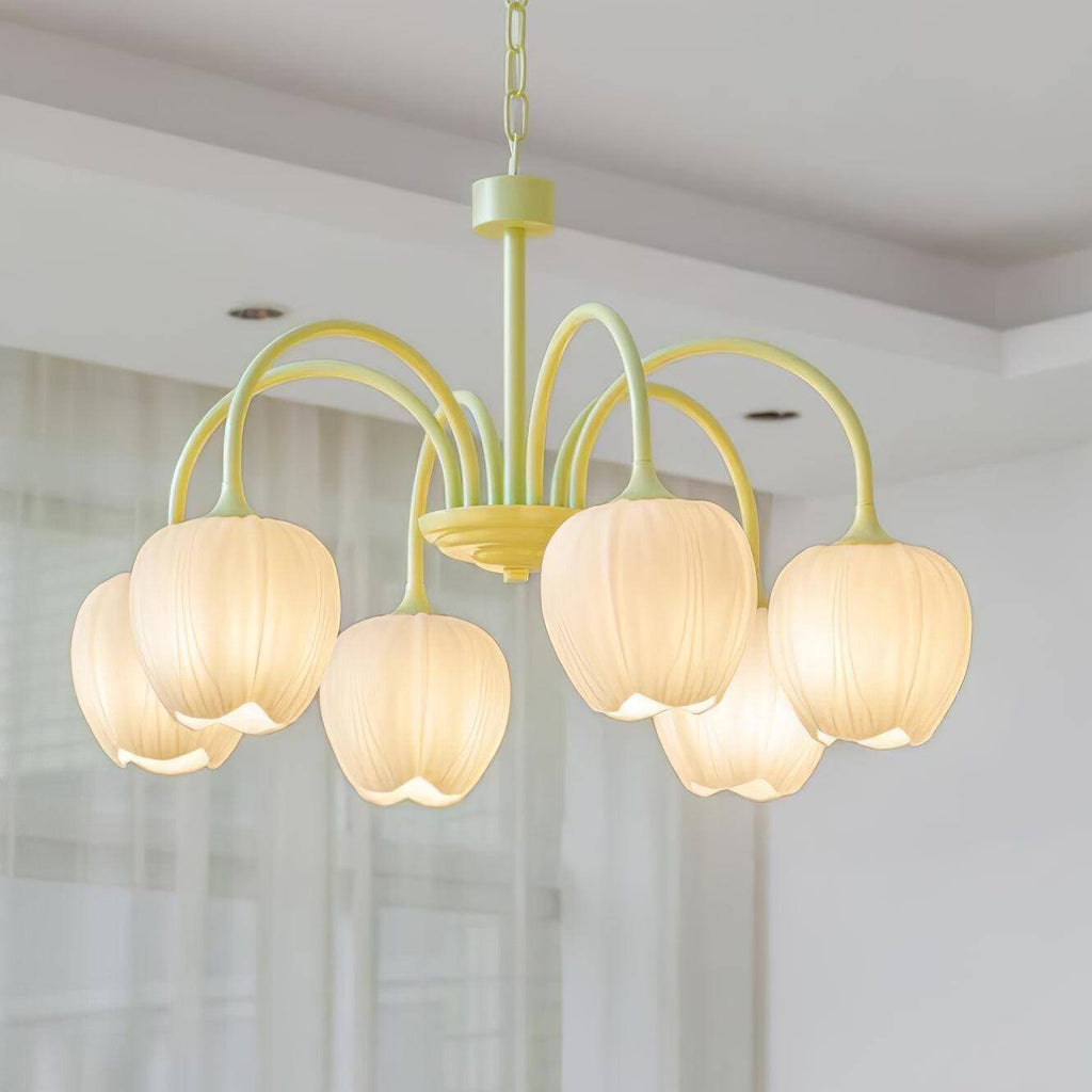 Tulip Matcha Chandelier - 5-8 Lights 3