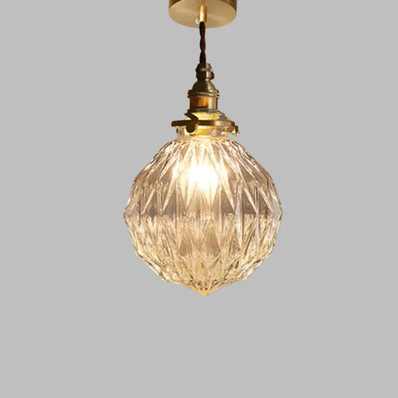 Kirelle Vintage Glass Pendant Light