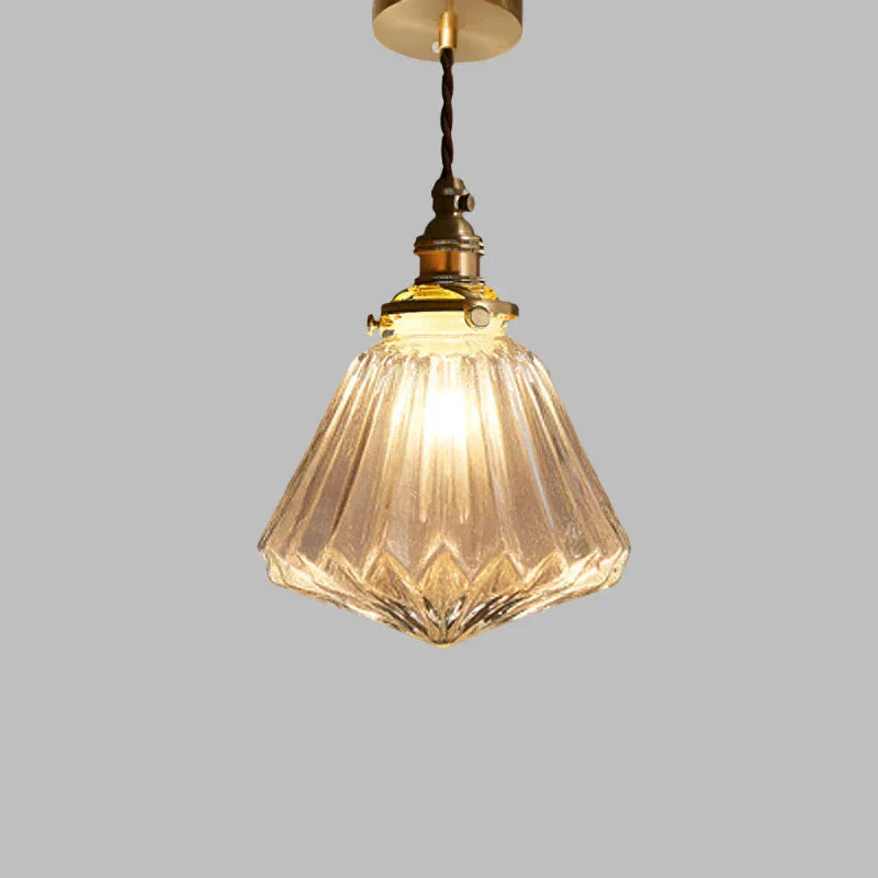 Kirelle Vintage Glass Pendant Light