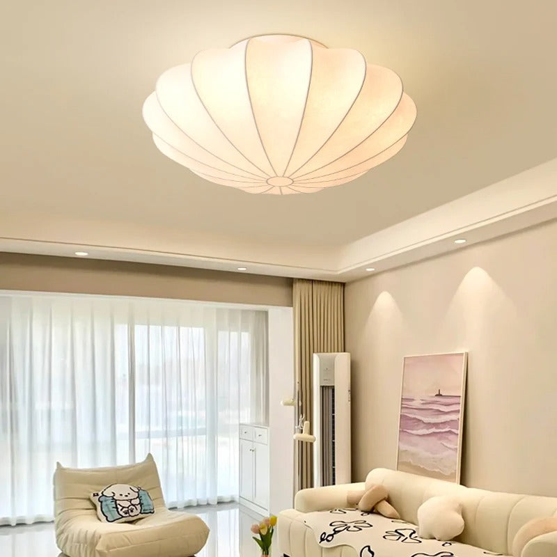 Kireli Silk Ceiling Light With Japanese Inspired Warm Glow